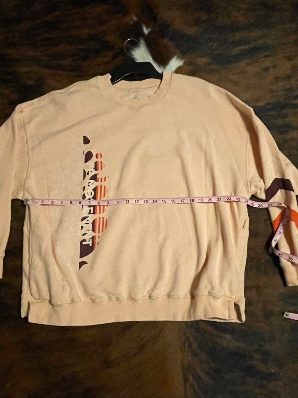 Free People FP Movement All Star Buti Logo Pullover peach pastel combo - - Picture 8 of 8